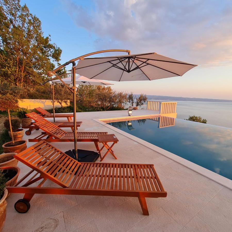 Sea View Luxury Apart Hotel Villa Conte With Swiming Pool And Romantic Spa Podstrana Eksteriør billede