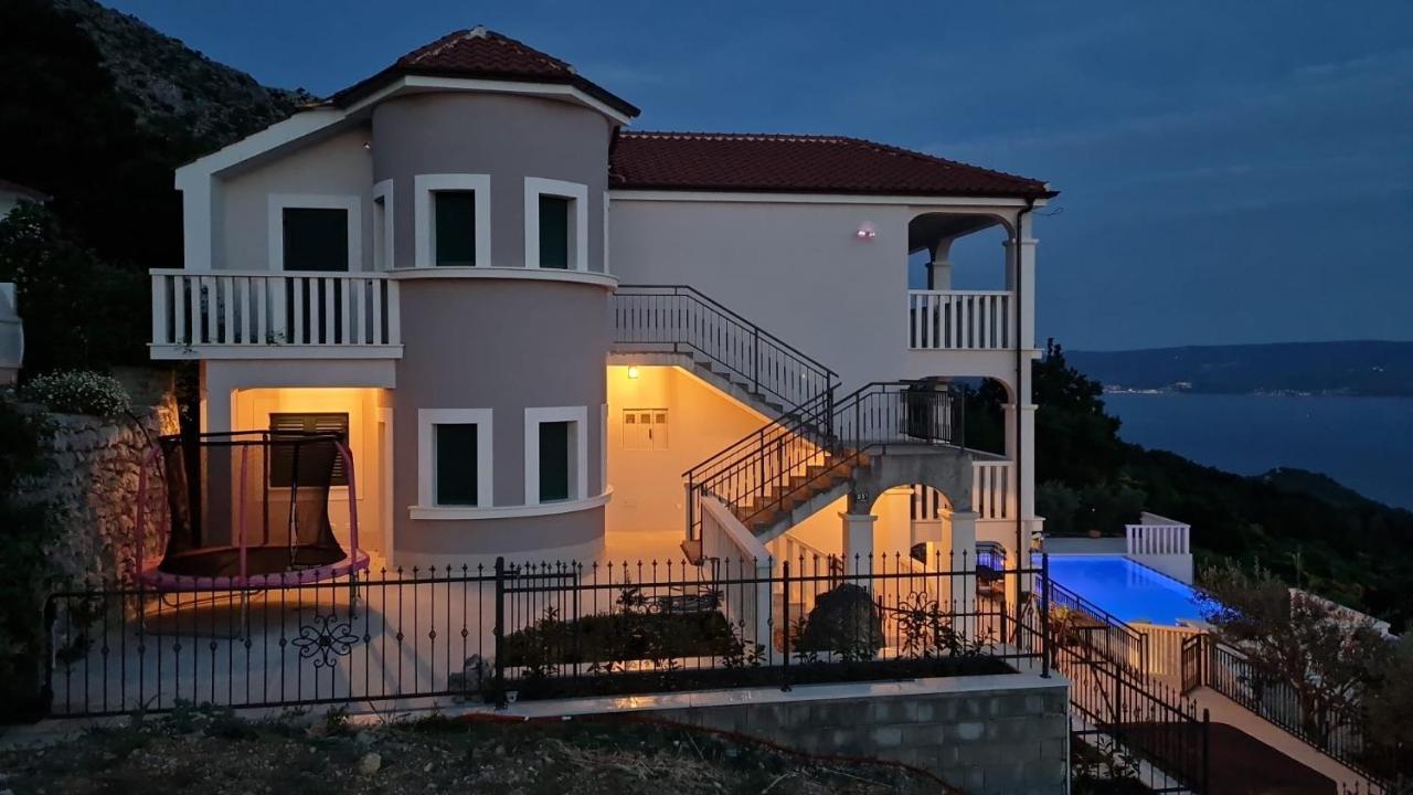 Sea View Luxury Apart Hotel Villa Conte With Swiming Pool And Romantic Spa Podstrana Eksteriør billede