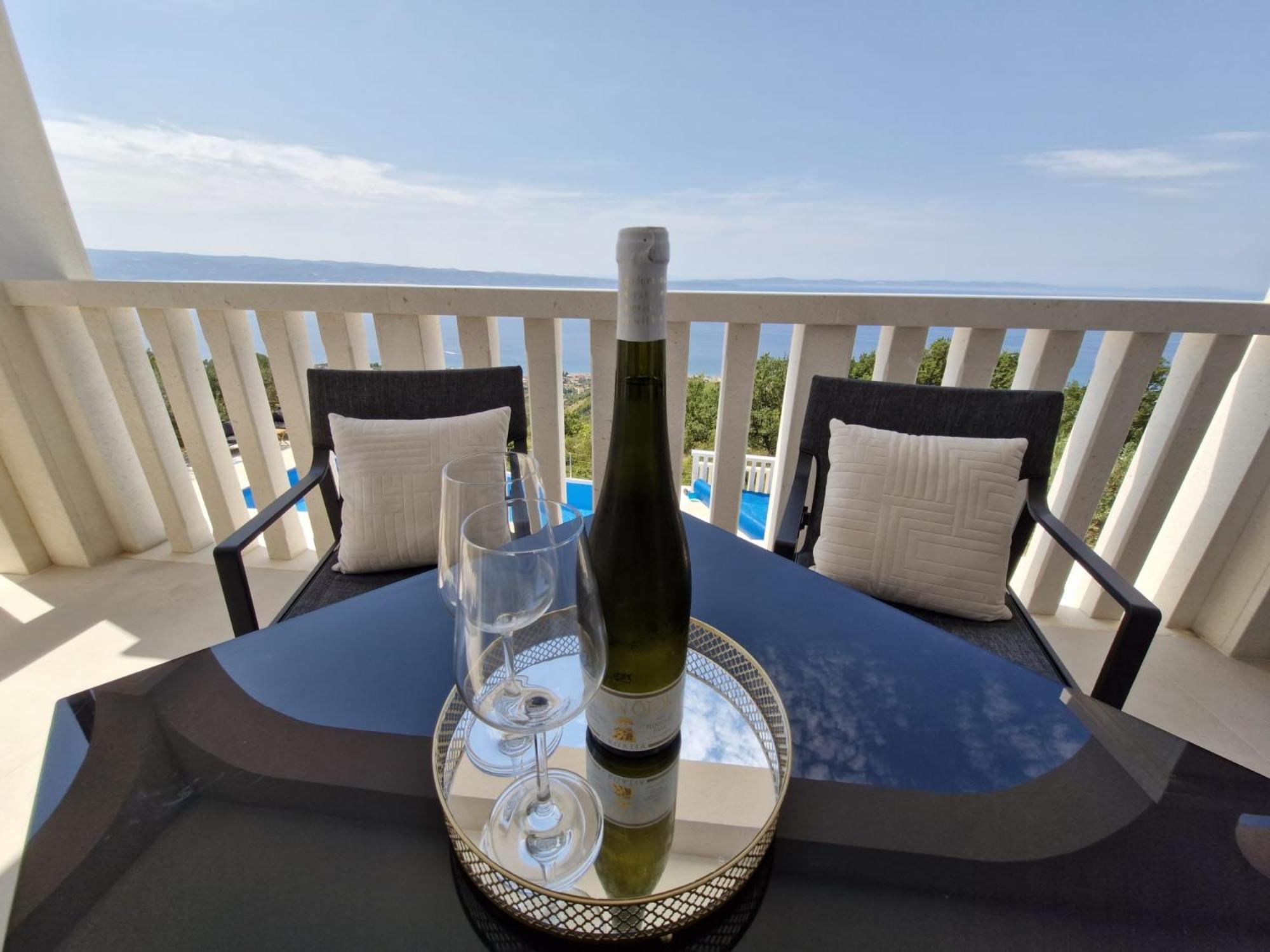 Sea View Luxury Apart Hotel Villa Conte With Swiming Pool And Romantic Spa Podstrana Eksteriør billede