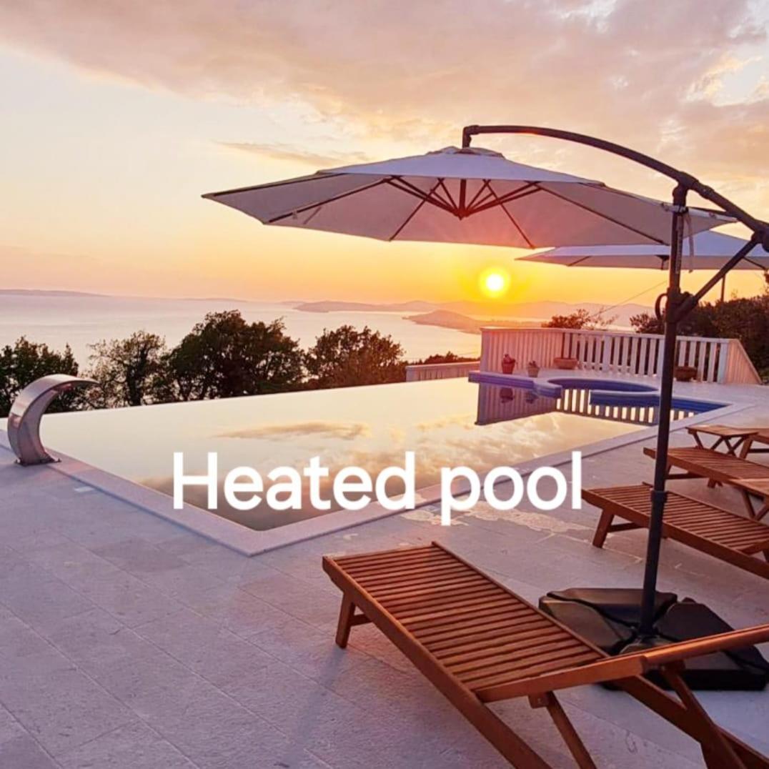 Sea View Luxury Apart Hotel Villa Conte With Swiming Pool And Romantic Spa Podstrana Eksteriør billede